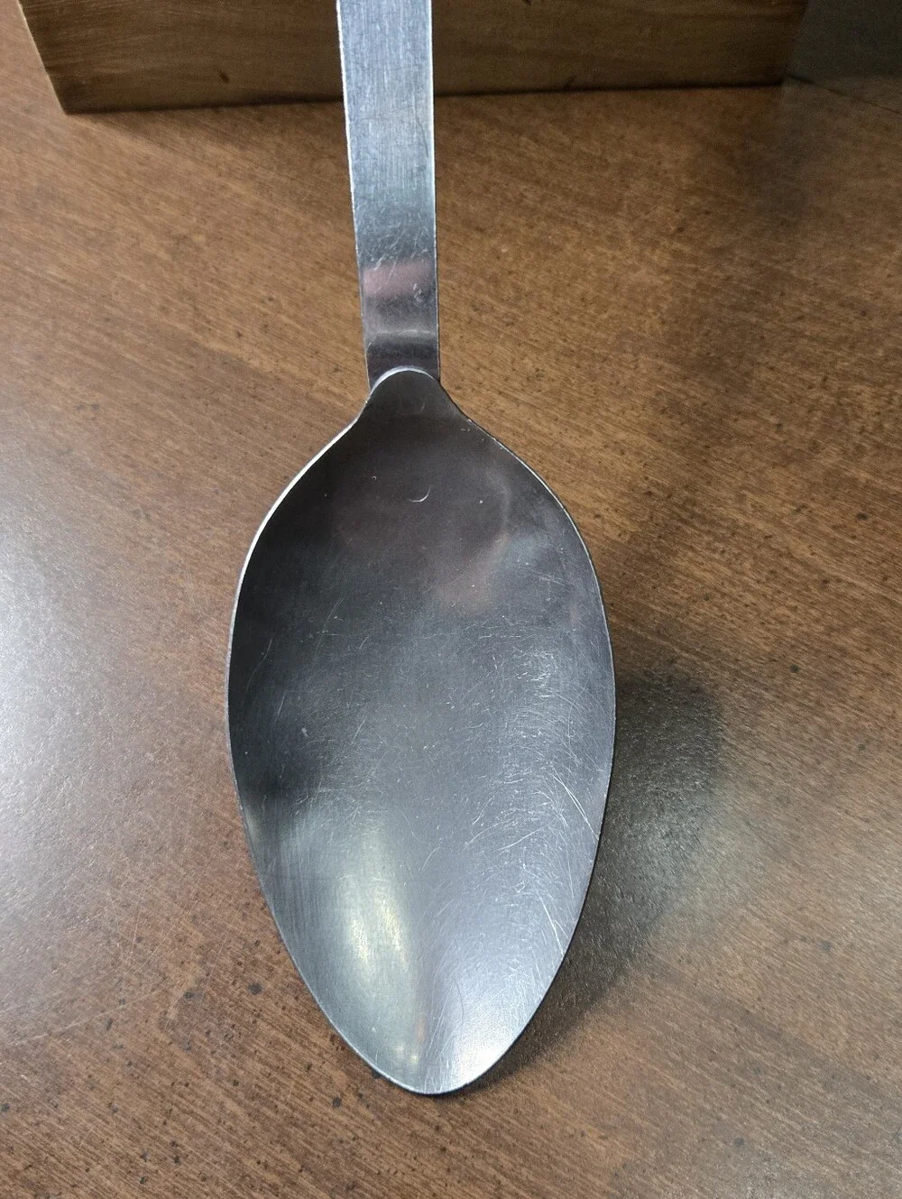 Vintage Retro Mel Jax Spoon Stainless Steel Wooden Handle 12